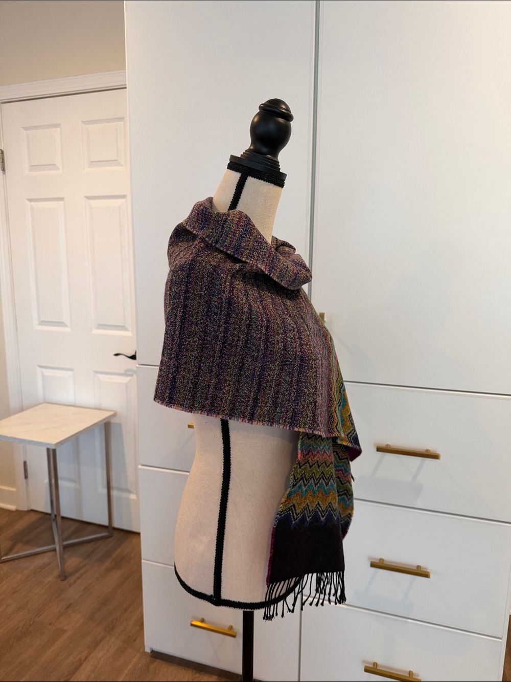 Missoni Multicolor Zigzag Fringe Wrap/Scarf - Picture 2 of 6